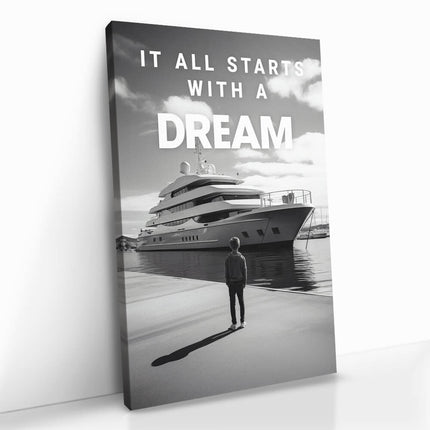 "Yacht Dream B&W"