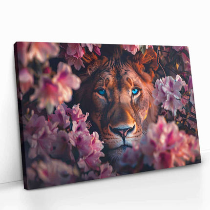 "Lion in Flowers II"