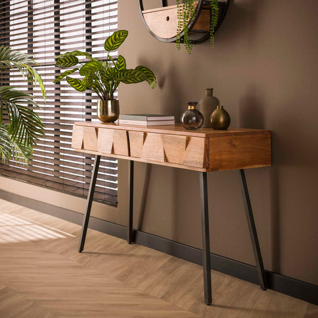 Vanity Table Demn  Solid Natural Acacia