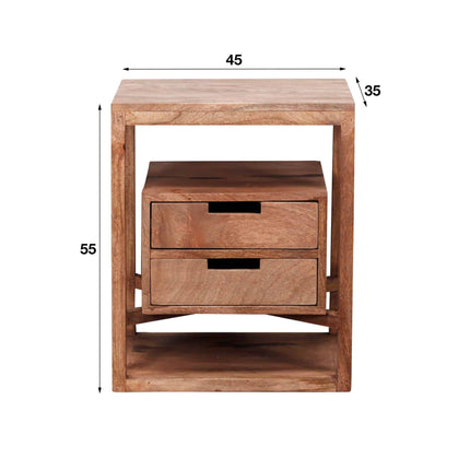 Nightstand sahara 2L / Solid Mango (Sand Color)
