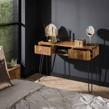 Vanity Table 2L wave  Solid Mango (Sand Color)