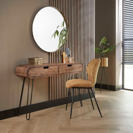 Vanity Table 2L barrel  Solid Mango (Sand Color)