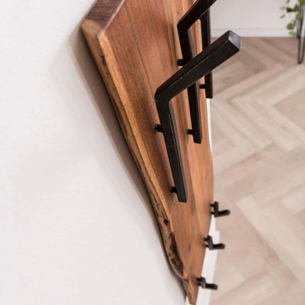 Double Coat Rack Kapstok Short Wood (2x3 haken)
