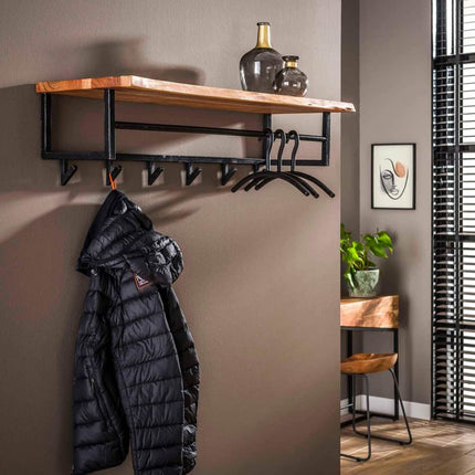 Coat Rack Wooden hooks (6 haken)