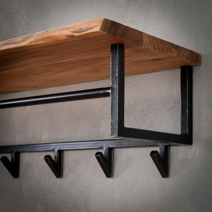 Coat Rack Wooden hooks (6 haken)