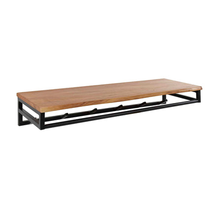 Coat Rack custom 6 haken hoedenplank  Solid Natural Acacia