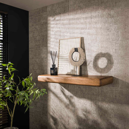 Wall Shelf 118 sleek / Solid Mango (Sand Color)