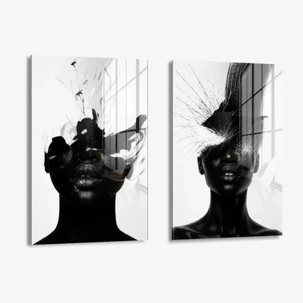 Lot : « Carbon Bloom » (2x) – <tc>verre</tc>