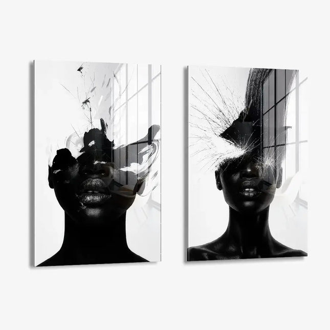 Lot : « Carbon Bloom » (2x) – <tc>verre</tc>
