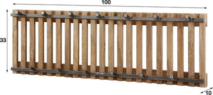 Coat Rack tweak 13 haken breed  Solid Mango (Sand Color)