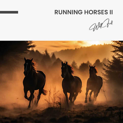 Running Horses II – Glass
