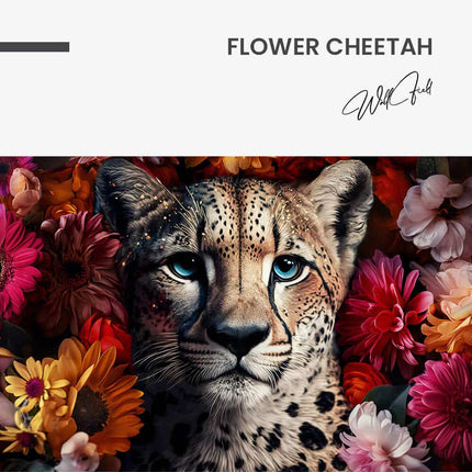 Flower Cheetah – Glass