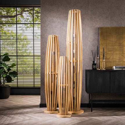 Floor Lamp 2L orbit / Solid Natural Mango
