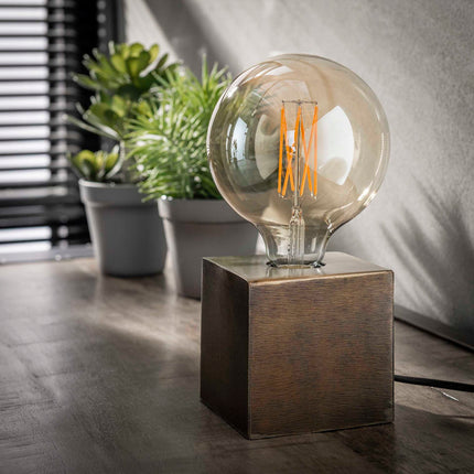 Table Lamp block/Brons antiek / Antique Bronze