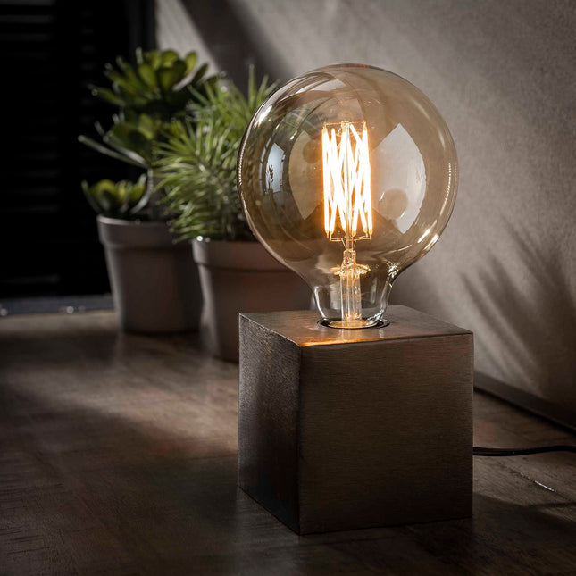Table Lamp block/Zwart nikkel / Black Nickel