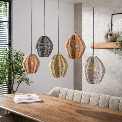 Pendant Lamp 5L web mix / Matt Nickel mix color