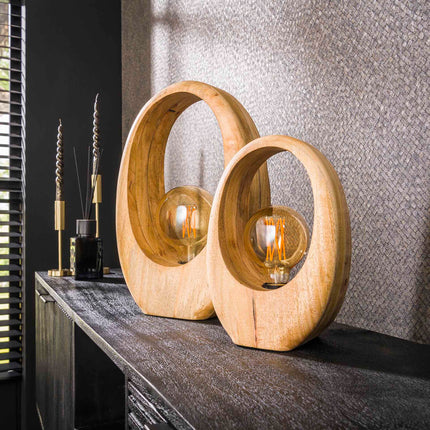 Table Lamp 1L Arch wood / Solid Natural Mango