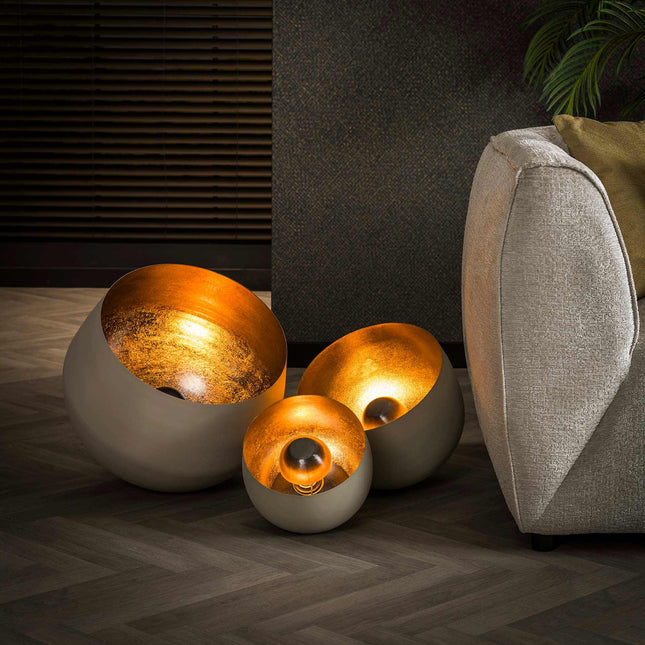 Table Lamp Ø28 basket / Natural Grey