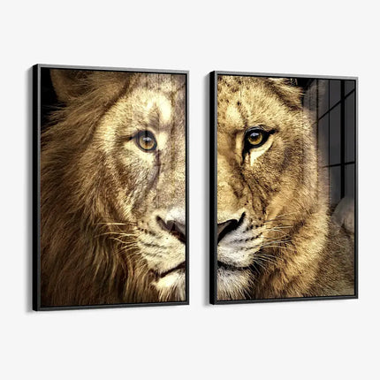 Bundle: "Lion & Lioness Color" (2x) – Glass