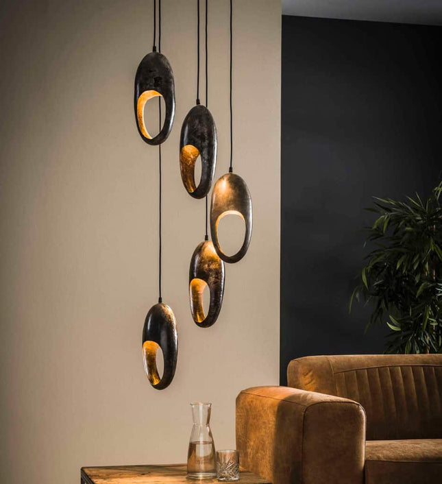 Pendant Lamp 5L Pointed