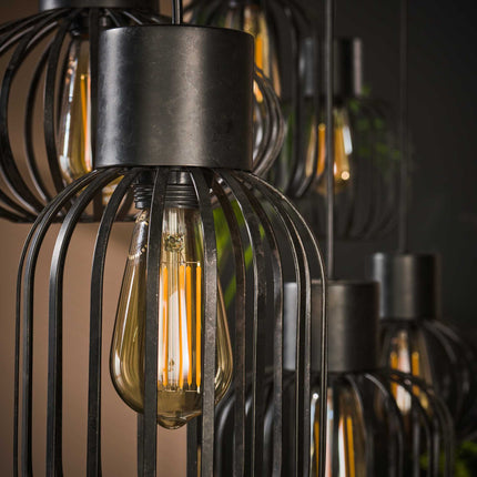 Pendant Lamp 3+3 mix metal / Charcoal