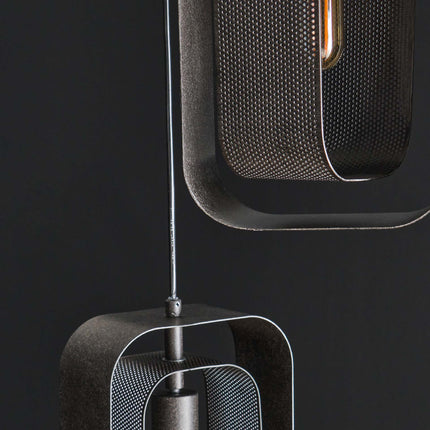 Pendant Lamp 3L mesh rotate / Arctic Black