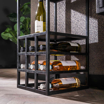 Wine Ad Lamp decorate / Charcoal