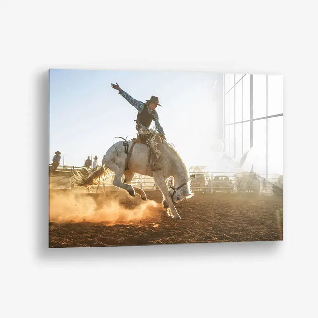 Cowboy de rodéo – <tc>verre</tc>