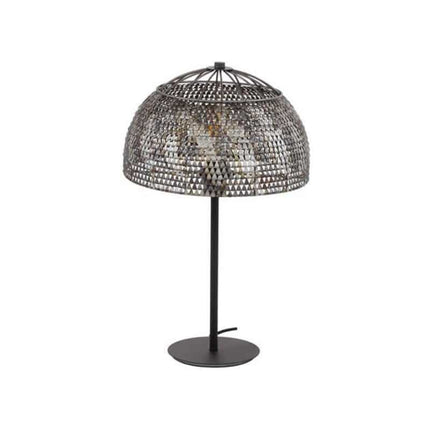 Table Lamp Ø35 armor open / Black Brown