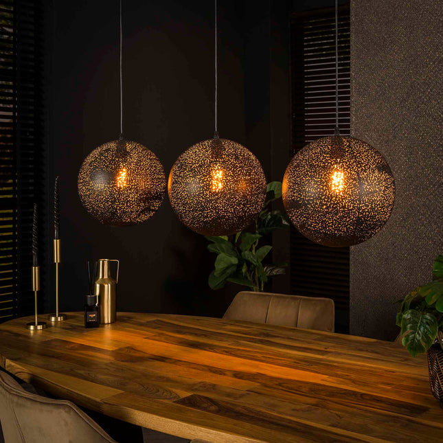Pendant Lamp 3x Ø30 zip / Arctic Black