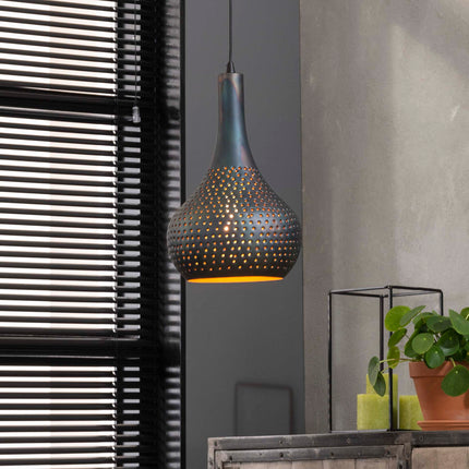Pendant Lamp 1x industry concrete kegel / Black Brown
