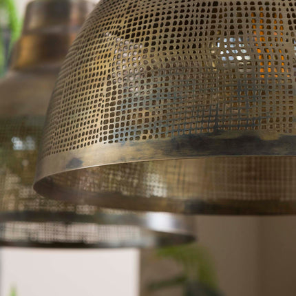 Pendant Lamp 2xØ38 screen / Antique Bronze