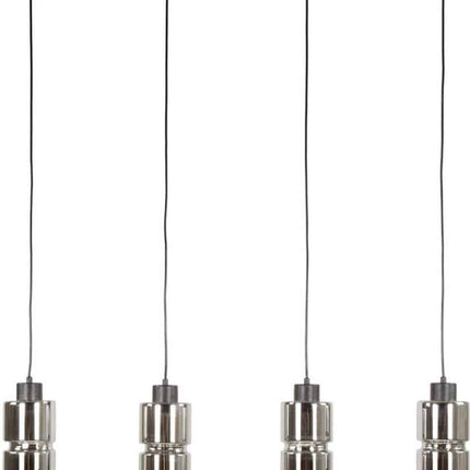 Pendant Lamp 4L cylinder glas  Arctic Black