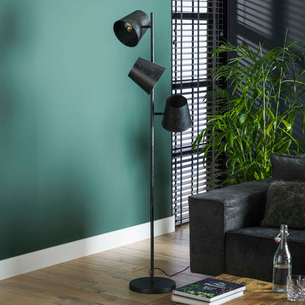 Floor Lamp 3x Ø18 Kinetic / Charcoal