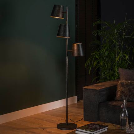 Floor Lamp 3x Ø18 Kinetic / Charcoal