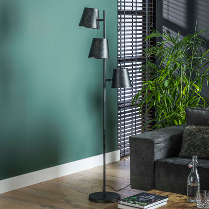 Floor Lamp 3x Ø18 Kinetic / Charcoal