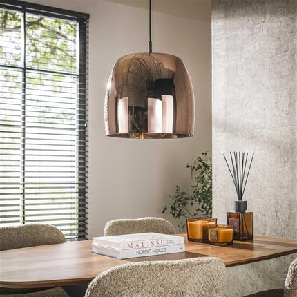 Pendant Lamp 1L drift glass  Copper-Colored Glass