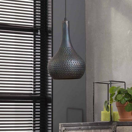 Pendant Lamp 1x industry concrete kegel / Black Brown