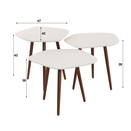 Coffee Table set3 Point Stone