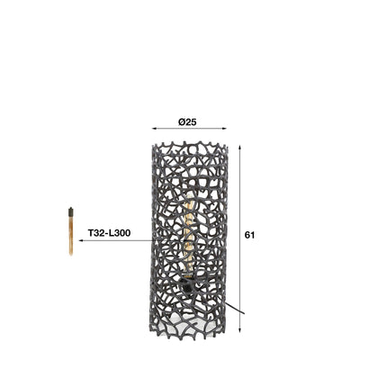 Floor Lamp Ø25 weaver cylinder