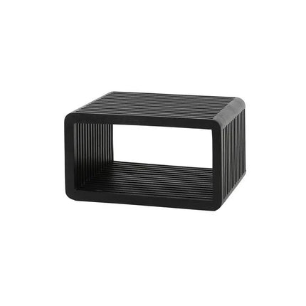 Nightstand hangend rib / Black Teak