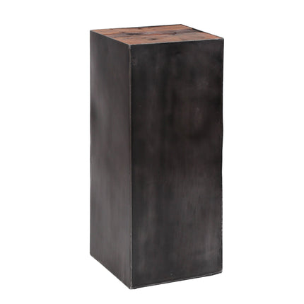 Flower Column 70 natural brush Raft steel / Robust Hardwood