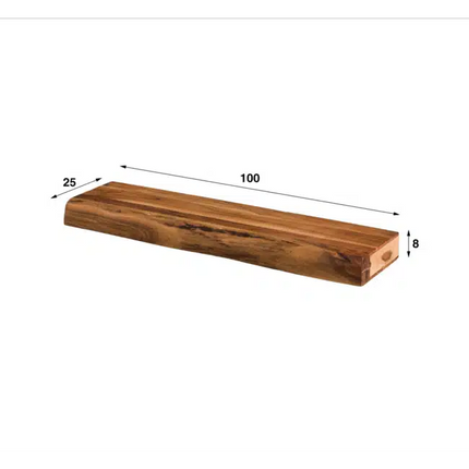 Wall Shelf 100 tree / Solid Natural Acacia