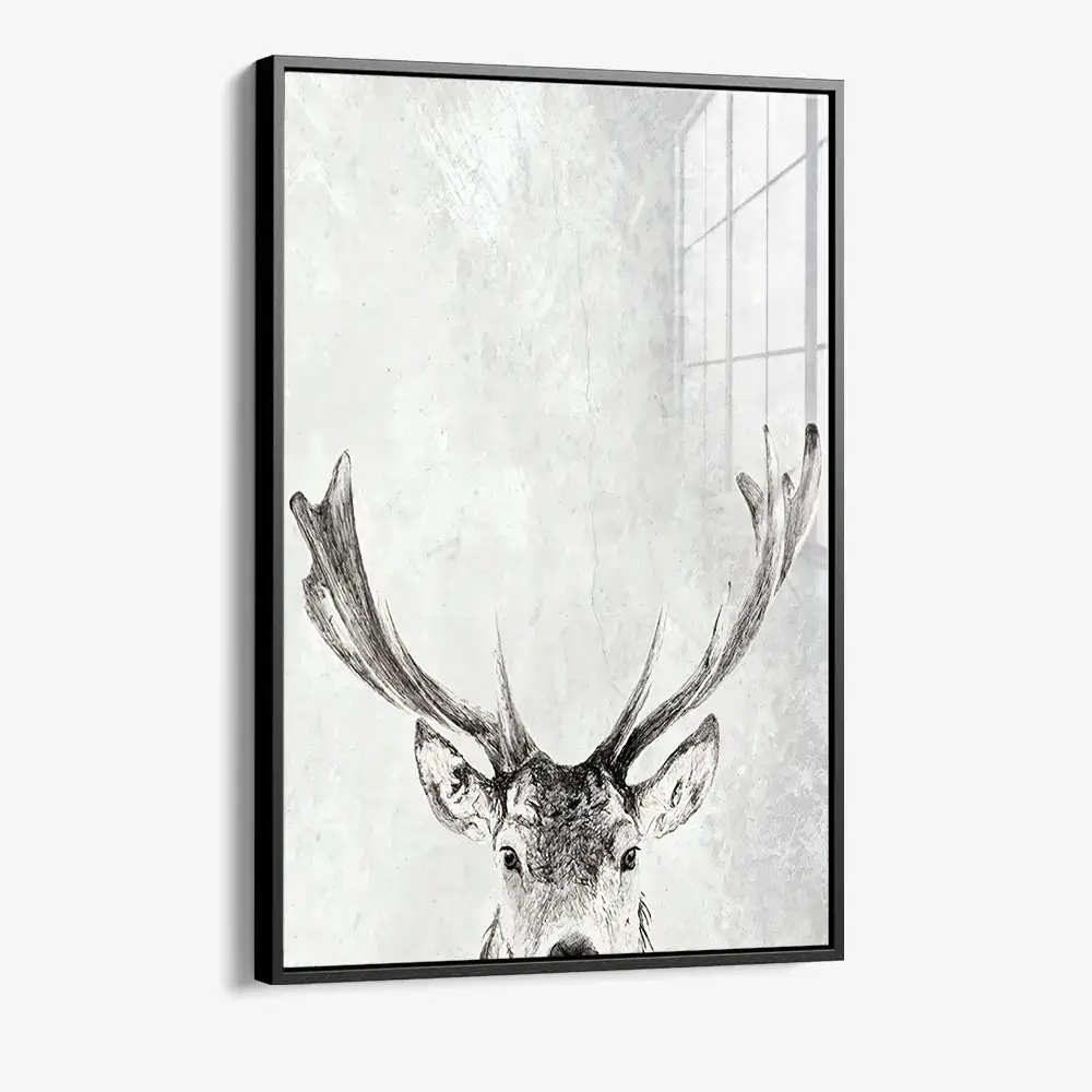 Reindeer in snow - Verre