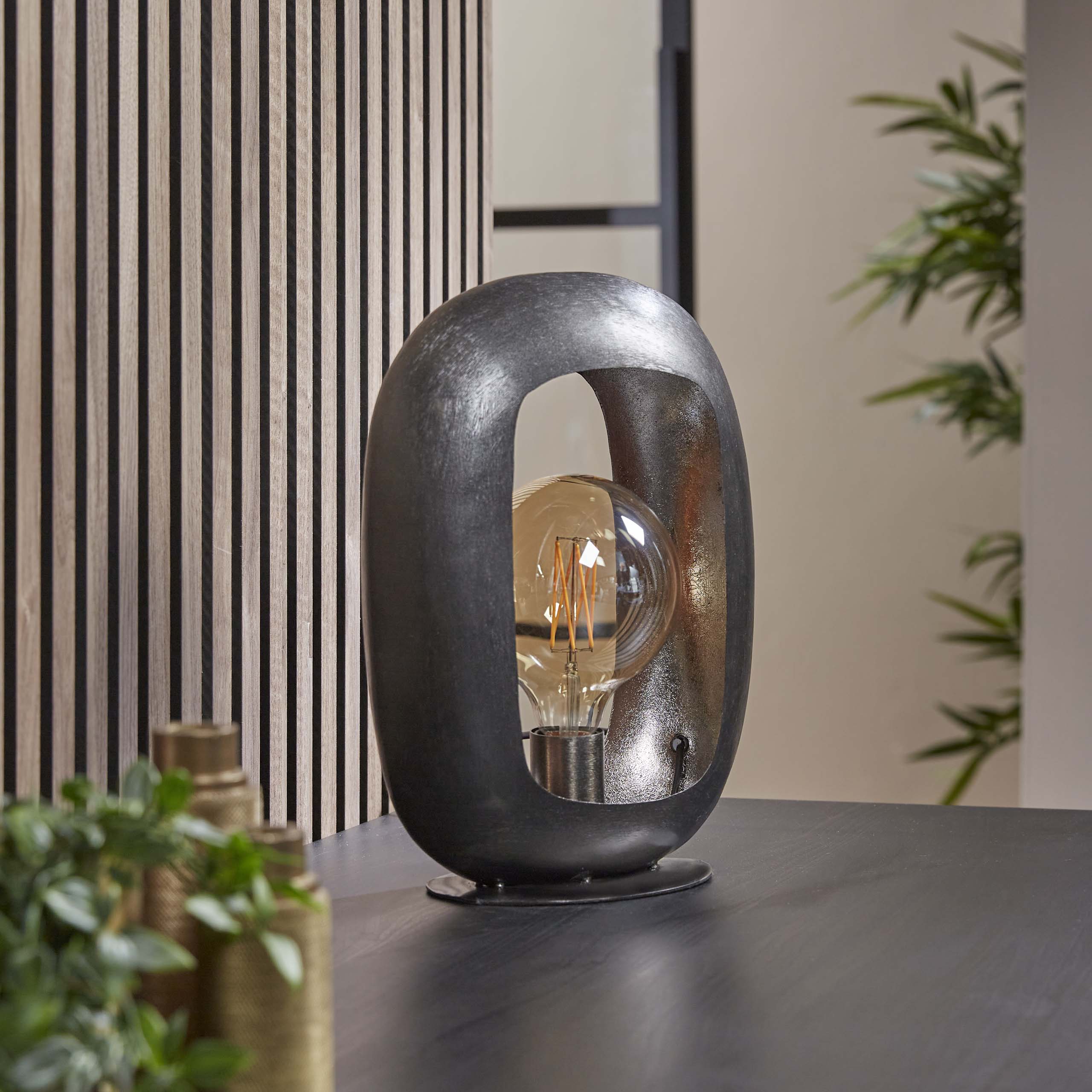 Lampe de table Arch L / Nickel noir