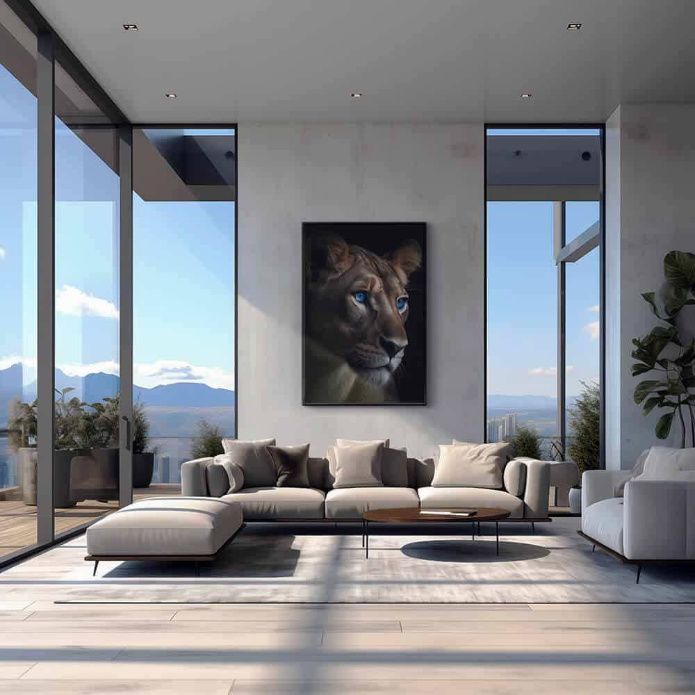 "Gazing Lioness"