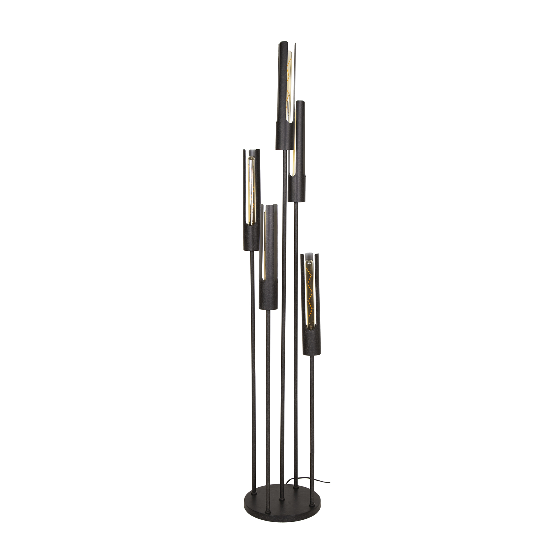 Lampadaire tube étagé 5L / Noir Artic