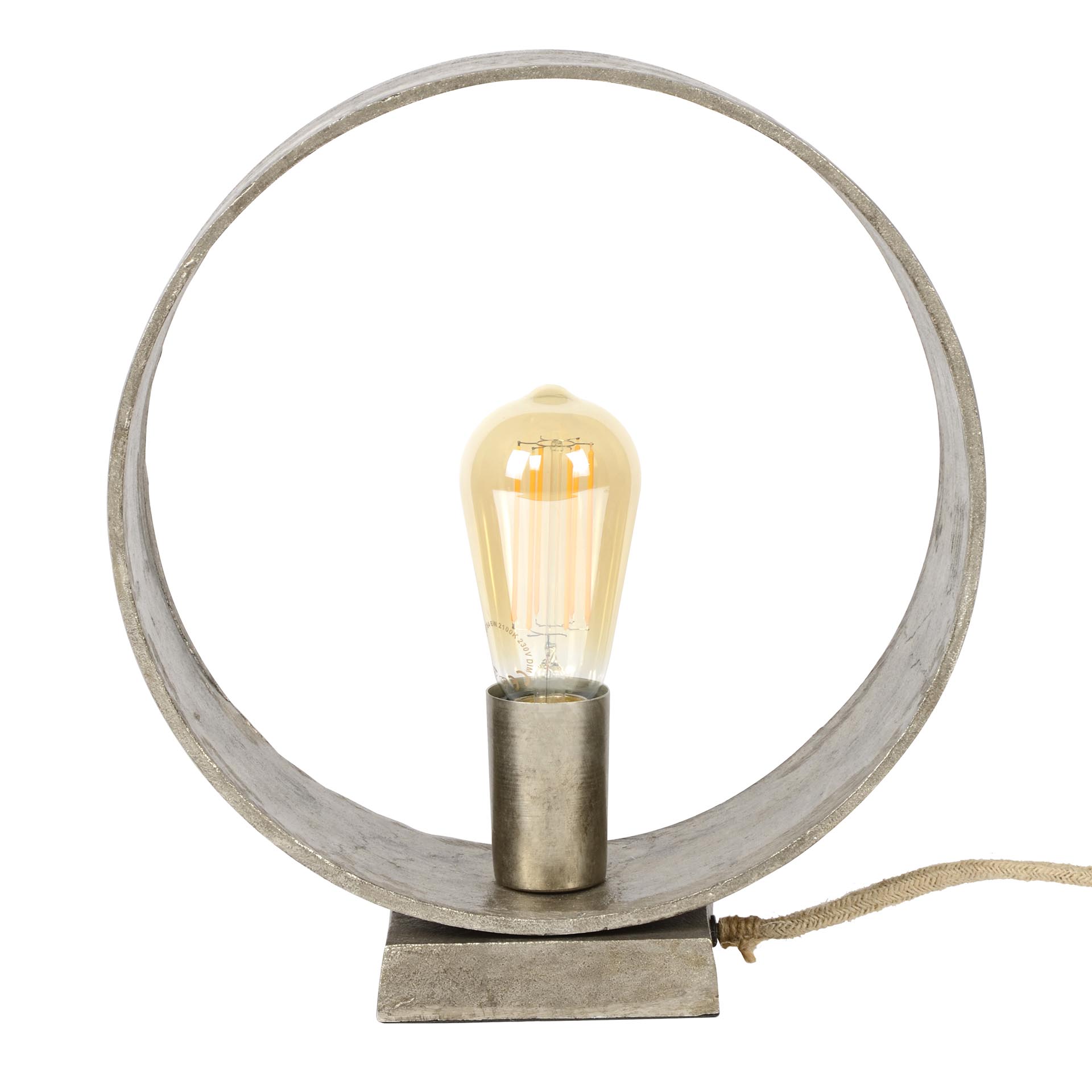 Lampe de table Loop / Nickel Antique