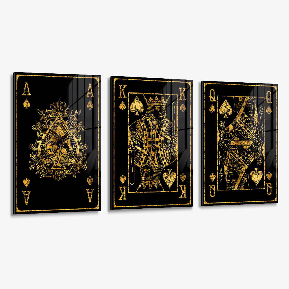 Bundle: "Golden Cards" (3x) – Verre