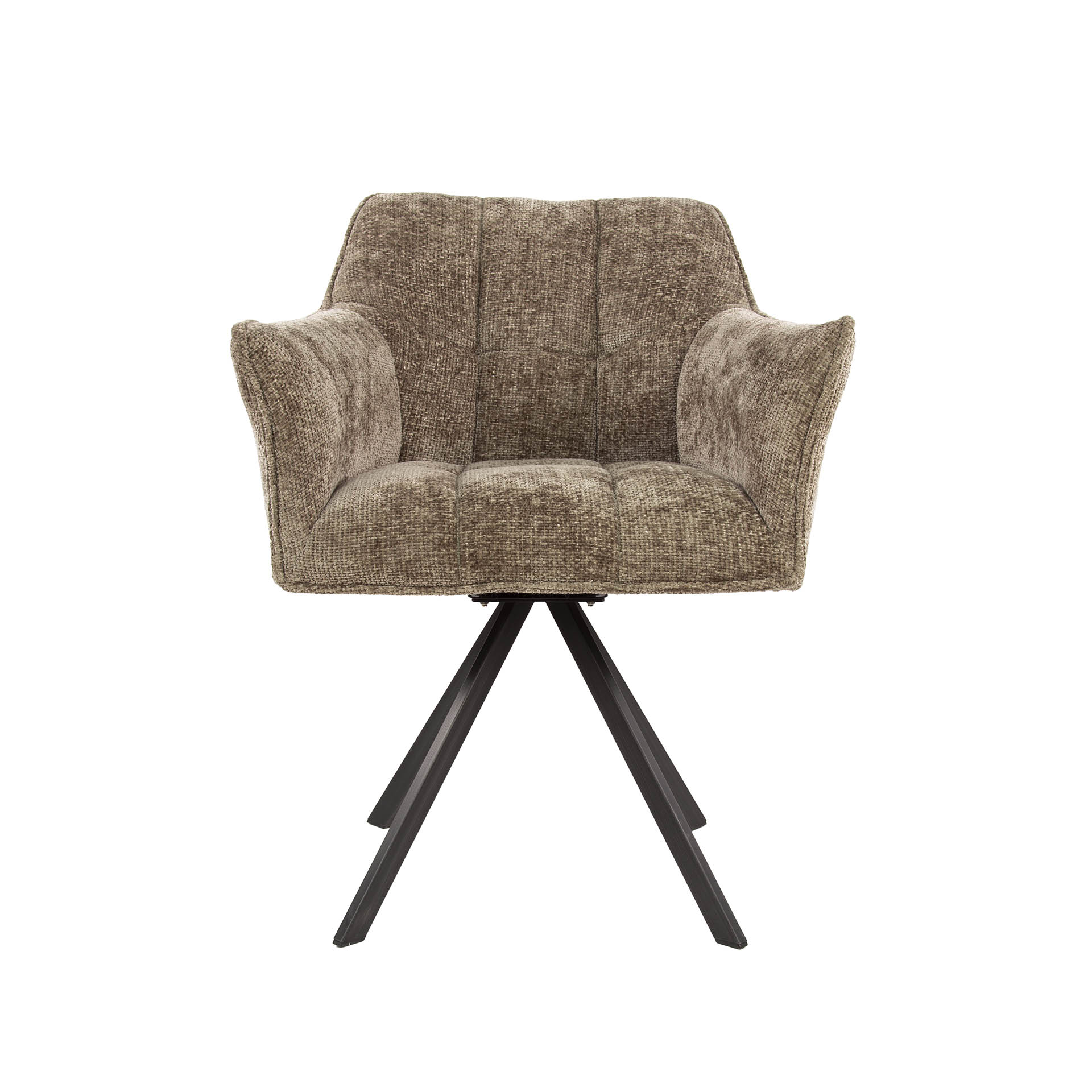 Chaise Raster rotative - emballée par 2 - Hoven champagne
